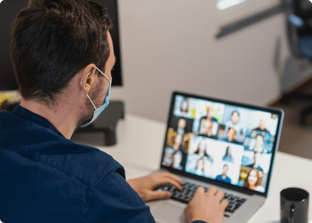 Man at computer